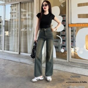 yam flare jeans black
