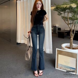 yam flare jeans black