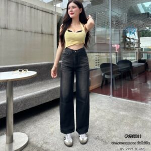 yam flare jeans black