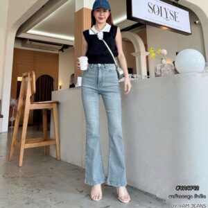 yam flare jeans black