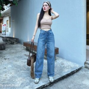 yam flare jeans black