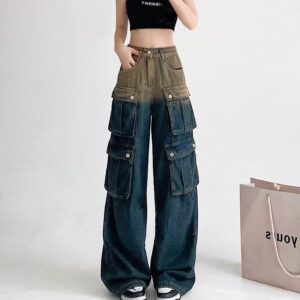 yam straight jeans အပြာနု (copy)