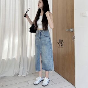 otw straight jeans ရေညှိစိမ်း ဆွဲသားမပါ (copy)